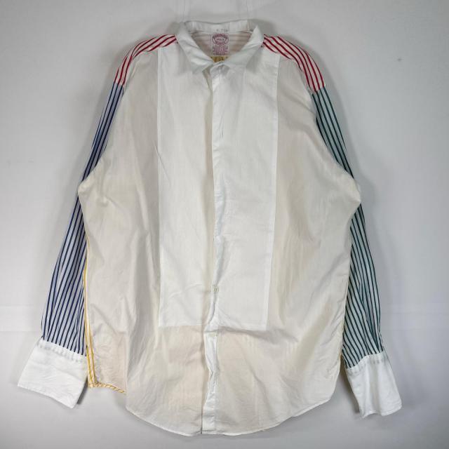 古着 70s〜80s/70年代〜80年代 ヴィンテージ ブルックスブラザーズ Brooks Brothers 長袖シャツ クレイジーパターン 6ボタン USA製 S