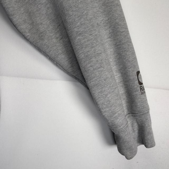 古着 カーハート Carhartt パーカー 大きいサイズ ハーフジップ ワンポイントロゴ刺繍 プルオーバー 3XL  グレー系 メンズ_3