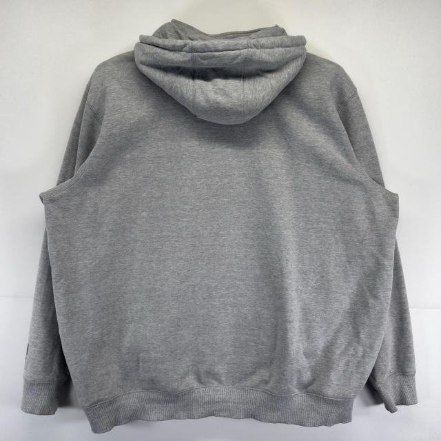 古着 カーハート Carhartt パーカー 大きいサイズ ハーフジップ ワンポイントロゴ刺繍 プルオーバー 3XL  グレー系 メンズ_7