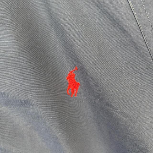 古着 ポロ・ラルフローレン POLO RALPH LAUREN ナイロンジャケット 大きいサイズ ウォームアップジャケット フルジップ 3XB ネイビー_5