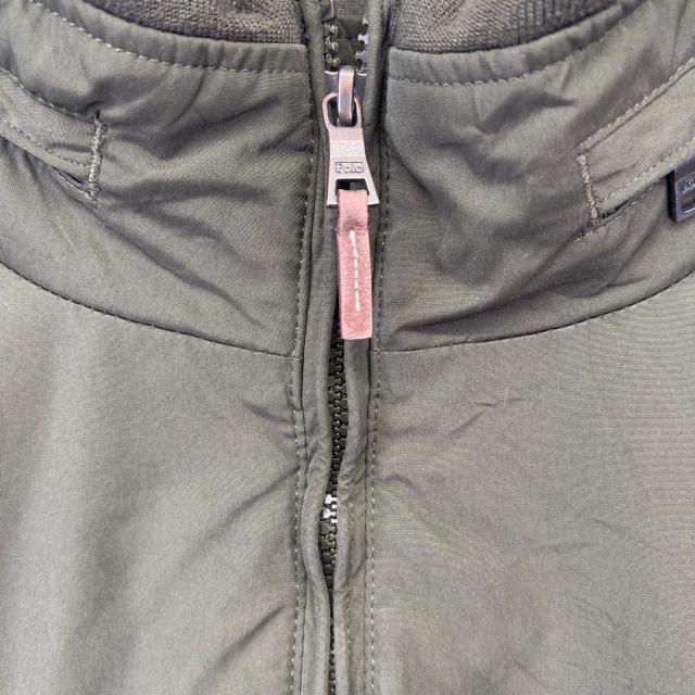 古着 ポロバイラルフローレン Polo by Ralph Lauren ナイロンジャケット 大きいサイズ フルジップ 中綿 裏地フリース 2XL グリーン_5