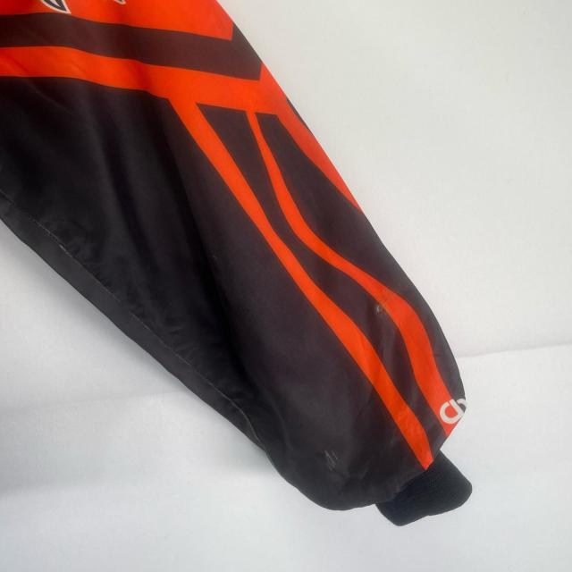 古着 チョークライン Chalk Line USA製 スタジャン ナイロン ブルゾン NFL ベンガルズ ビッグプリント S ホワイト メンズ_6