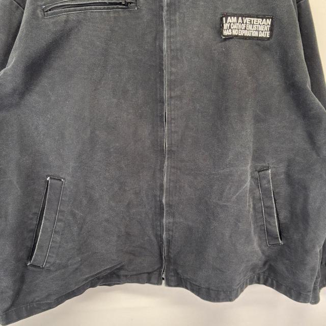 古着 キングルイ King Louie USA製 ワークジャケット ダック デトロイトタイプ 大きいサイズ 襟コーデュロイ 3XL ブラック メンズ_2