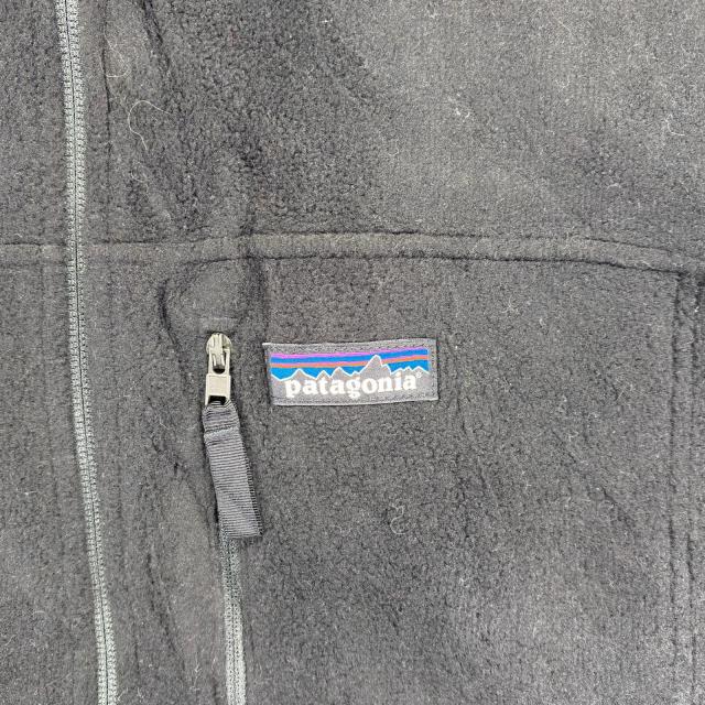 古着 美品 パタゴニア patagonia ベスト 大きいサイズ フルジップ フリース アウトドア 新品タグ 2XL ブラック メンズ_3