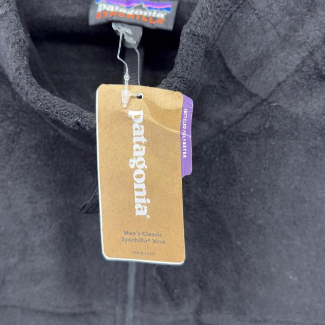 古着 美品 パタゴニア patagonia ベスト 大きいサイズ フルジップ フリース アウトドア 新品タグ 2XL ブラック メンズ_7