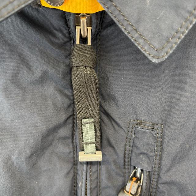 古着 パラジャンパーズ Parajumpers ジャケット ボンバージャケット フライトジャケット フルジップ ワッペン L  ネイビー メンズ_3