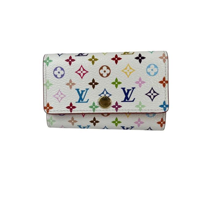 LOUIS VUITTON ルイ・ヴィトン  キーケース モノグラムマルチカラー ホワイト 【中古】 レディース