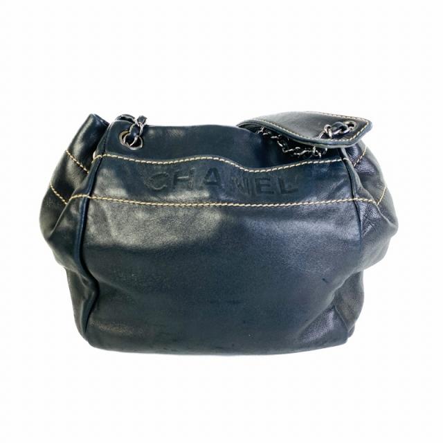 CHANEL シャネル  ショルダーバッグ ラムスキン ブラック 【中古】 レディース