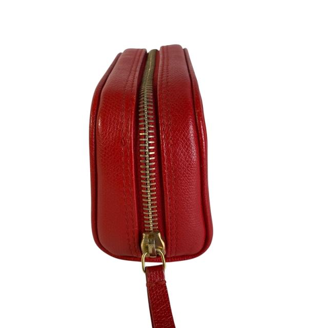 CHANEL シャネル ココマーク ポーチ マットキャビアスキン レッド