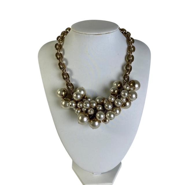 【良品】Christian Dior ネックレス フェイクパール ビーズ クリスチャン ディオール ヴィンテージ アクセサリー レディース 13’8-20 質屋 Christian Dior ディオール ネックレス フェイクパール 約70.8g