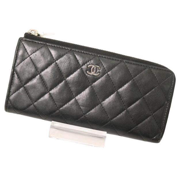 CHANEL（シャネル）マトラッセ 長財布 ブラック マトラッセ シャネル 長財布 クラシック ロングジップ