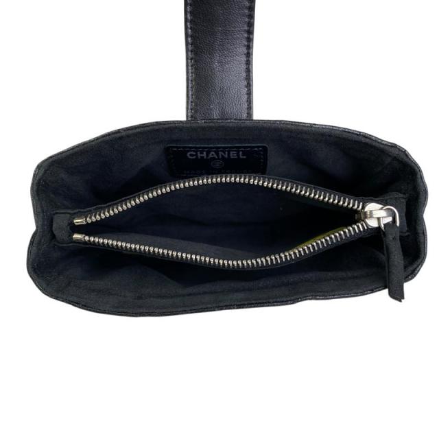 CHANEL シャネル ココマーク ラムスキン ミニ ポーチ 小物入れ ブラック CHANEL シャネル ココマーク ラムスキン ミニ ポーチ 小物入れ ブラック