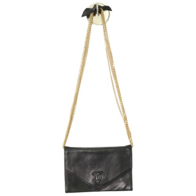 CHANEL シャネル ココマーク ショルダーバッグ ブラック 【中古】 レディース