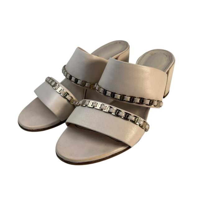 Ferragamo フェラガモ  サンダル レザー ベージュ 【中古】 レディース