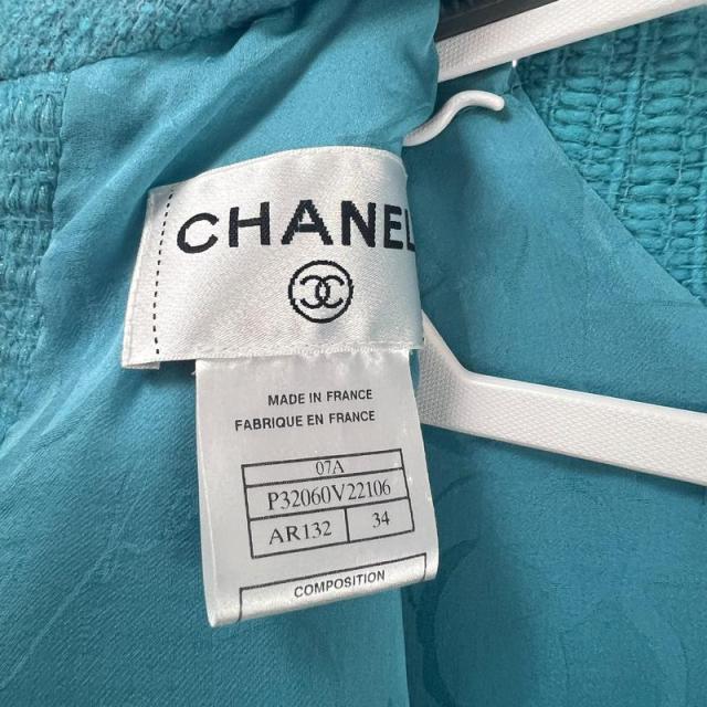 CHANEL シャネル ワンピース ブルー 【中古】 レディース 