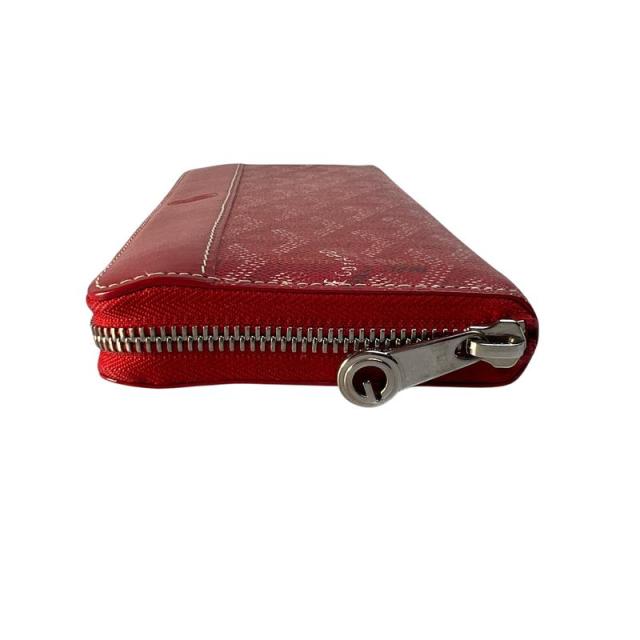 GOYARD ゴヤール 長財布 レザー レッド 【中古】 レディースの通販はau 