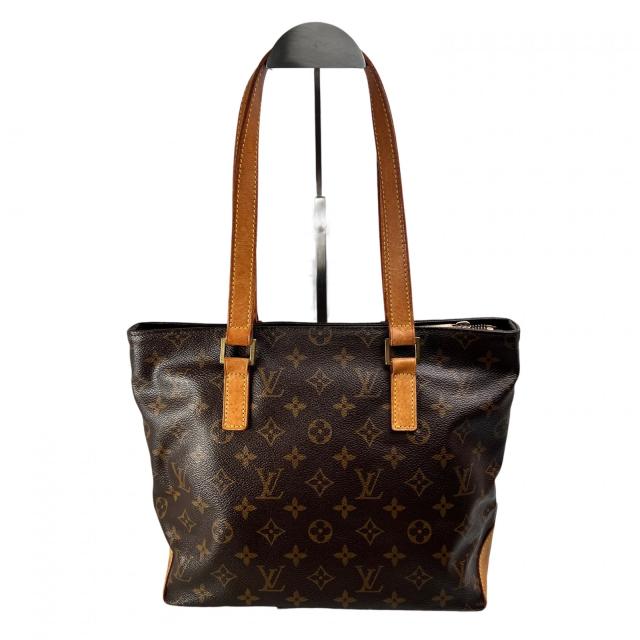 LOUIS VUITTON ルイ・ヴィトン カバピアノ トートバッグ レザー ブラウン系 【中古】 レディース