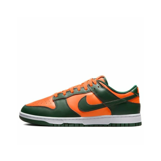ナイキ メンズ スニーカー NIKE Dunk Low Miami Hurricanes DD1391-300 Team Dark Green/Team Orange-White