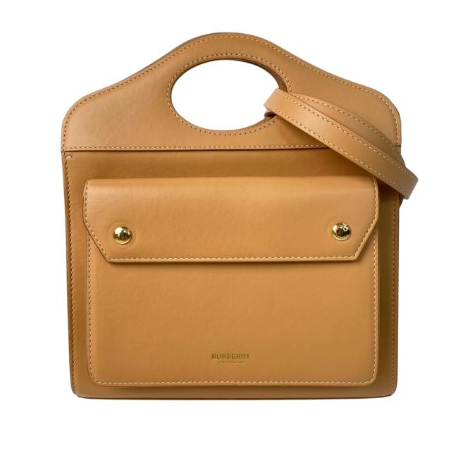 ★BURBERRY バーバリー ショルダーバッグ レザー ブラウン BURBERRY バーバリー ショルダーバッグ レザー ブラウン 茶色