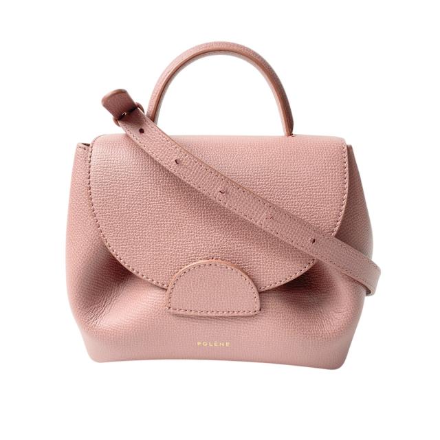 ポレーヌ ショルダーバッグ レザー ピンク系 【中古】 レディース