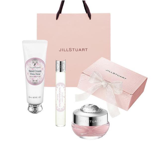 【国内正規品】 JILLSTUART/ジルスチュアート ホワイトフローラル セット ハンドクリーム･リップマスク･ローラーボール  ギフトセット 誕生日 プレゼント ギフト ショッパー付き  贈り物  ラッピング済
