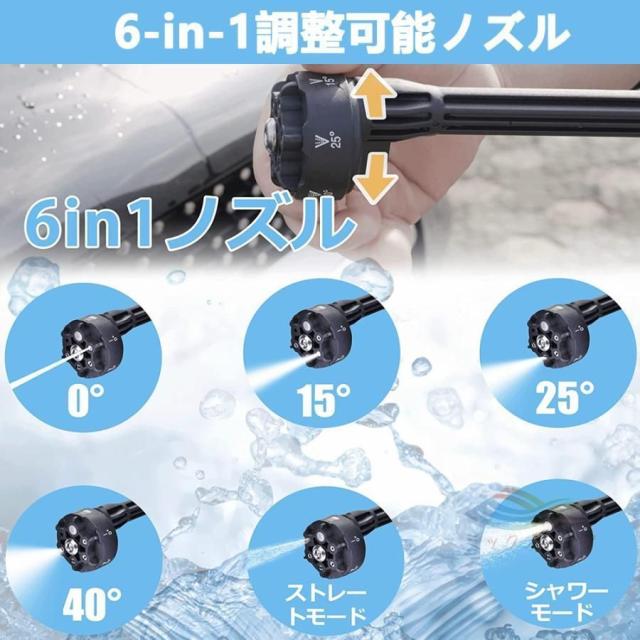 即納 高圧洗浄機 コードレス 充電式 強力 5.0MPa マキタ バッテリー対応 軽量 低騒音 家庭用 電動工具 洗車 家庭用 外壁掃除 PSE認証 バッテリー付き