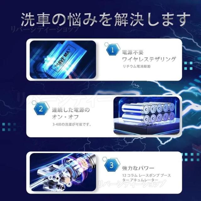 高圧洗浄機 コードレス 充電式 高圧洗浄機 3.6MPa 18Vマキタバッテリー 併用 高圧洗浄 バケツ タンク コンパクト ハンディ 家庭用 洗車 掃除 外壁掃除 大掃除 バッテリー*1+充電器*1