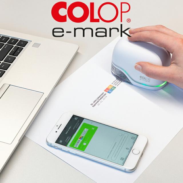 コロップ e-mark フルカラーハンディプリンター Wi-Fi対応 スマホ作成 QRコード/バーコード対応 600dpi