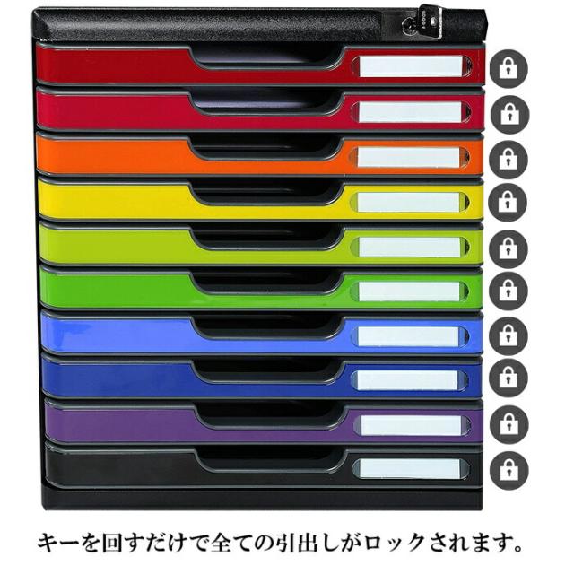 Exacompta レターケース モデュロー (マルチカラー(フロント), 5段 A4