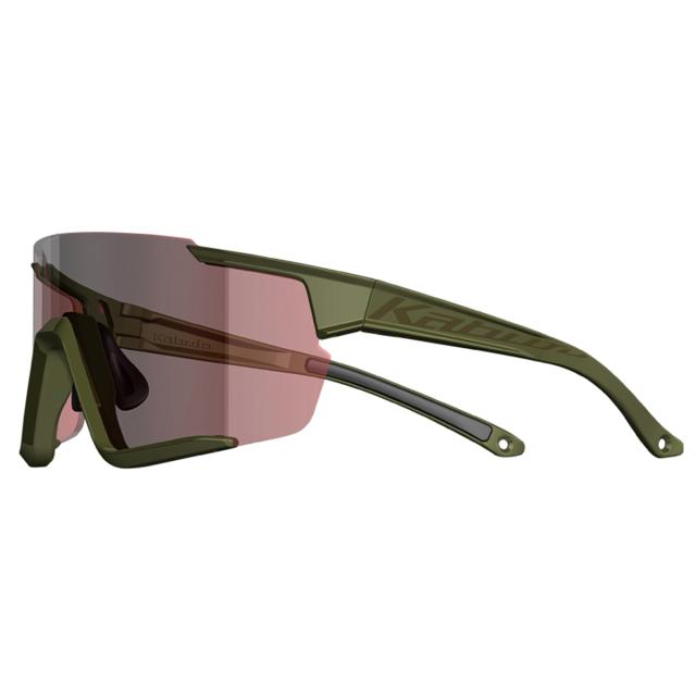 OGK 122 PH サングラス (撥水防曇ミラー調光レンズ) アースグリーン/レッド クリア調光