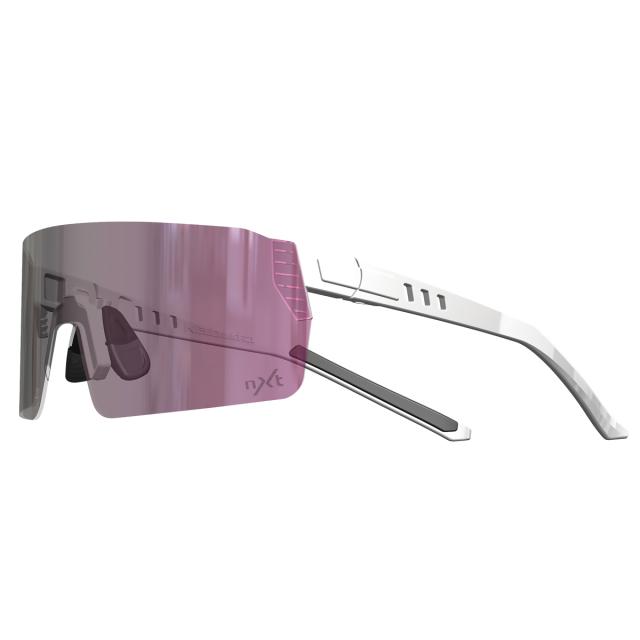 OGK FA1 NARROW(FA1 ナロー) サングラス ホワイト/NXTローズクリア調光