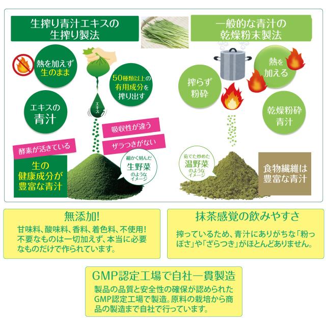 グリーンマグマ 170g 3袋セット 青汁 大麦若葉 生しぼり 酵素 ビタミン ミネラル アミノ酸 ポリフェノール 無添加 農薬不使用 健康 おいしい 国産 GMP認定 健康食品 健康補助食品 日本薬品開発 ,_3