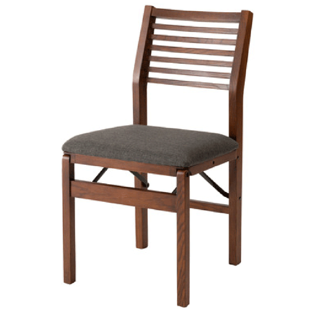 フォールディングチェア 2カラー ナチュラル ブラウン W46×D52×H80×SH45.5cm チェア 椅子 折りたたみ椅子 フォールディングチェア 折りたたみ 木製 天然木 コンパクト ナチュラル ブラウン 茶色 グレー_1