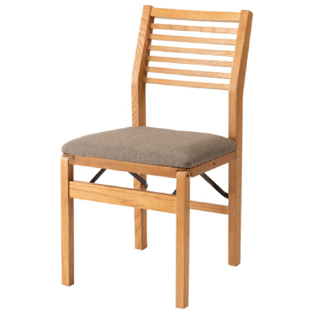 フォールディングチェア 2カラー ナチュラル ブラウン W46×D52×H80×SH45.5cm チェア 椅子 折りたたみ椅子 フォールディングチェア 折りたたみ 木製 天然木 コンパクト ナチュラル ブラウン 茶色 グレー_6