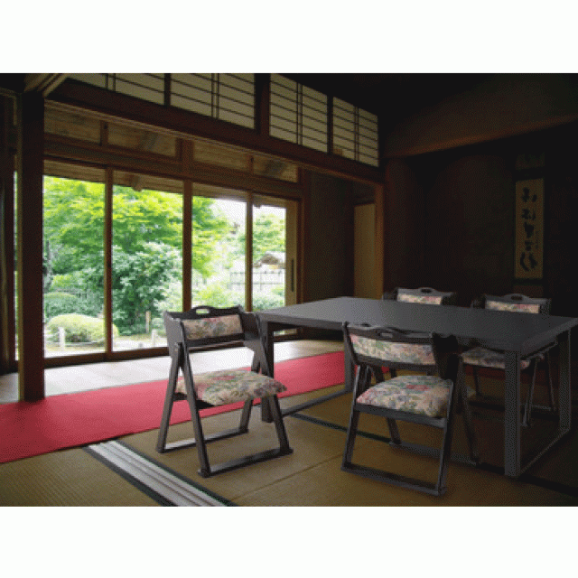 法事テーブル W150×D90×H60(折りたたみ時:W150×D90×H9.5)cm テーブル 折りたたみ フォールディング お座敷 料亭 旅館 神社 お寺 宴会 座敷 法事 和風 シンプル 送料無料_10