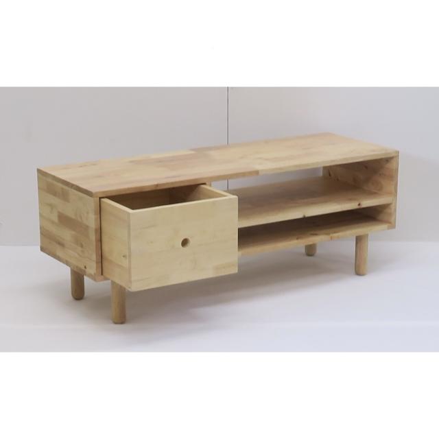 幅114cm テレビボード 天然木をふんだんに使ったナチュラルシリーズ ＜組立家具/NATURAL SIGNATURE TVボード＞ 幅114×高さ43.6×奥行き40cm ラバーウッド ホルムアルデヒド軽減対策済み 送料無料_4