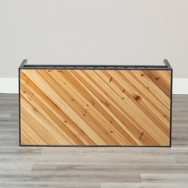 ヴィンテージ風質感のアイアン×天然木センターテーブル＜トリニティ＞ 幅105×高さ39×奥行き55cm アイアンフレーム 天然木 カフェ風インテリア 送料無料_5