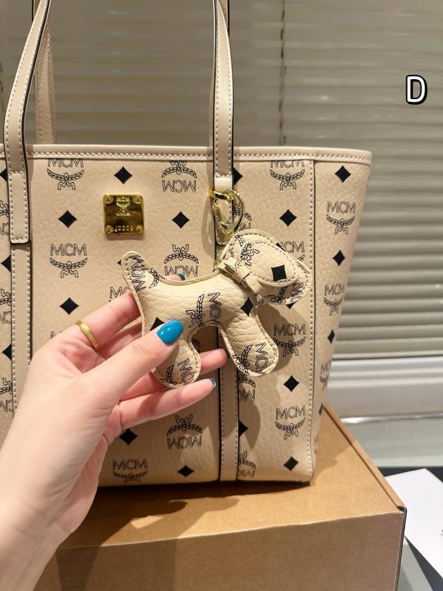 【B03-001】 MCM ショルダーバッグ エムシーエム ワンショルダー ヴィセトス柄 ロゴ 総柄 巾着型 バケツ型 PVC レザー ブラウン系 カバン