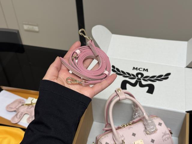エムシーエム【MCM】　ミニボストンバック 楽天市場】MCM エムシーエム ロゴグラム ハンドバッグ ミニ