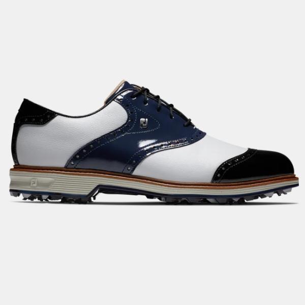 FootJoy Premiere Series - Wilcox Golf Shoes White / Navy Patent / Black Patent フットジョイ ウィルコックス ゴルフ シューズ 54323