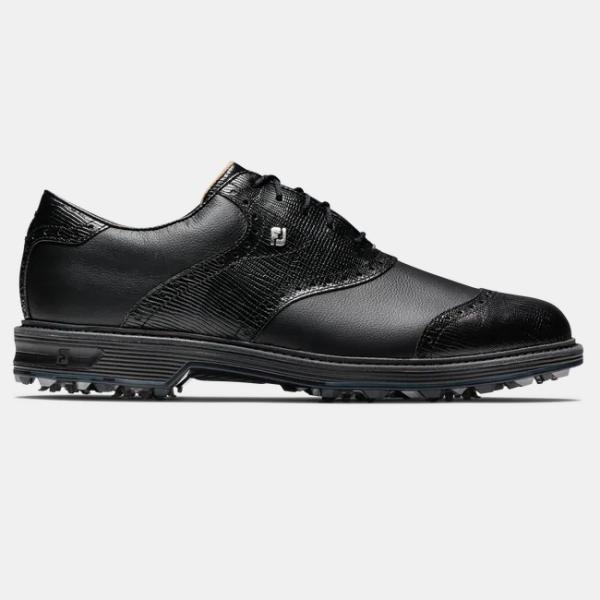 FootJoy Premiere Series - Wilcox Golf Shoes Black / Lizard Print フットジョイ ウィルコックス ゴルフ シューズ 54326