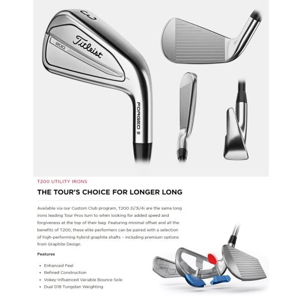 レフティモデル）Titleist 2023 T200 Utility Iron タイトリスト 2023