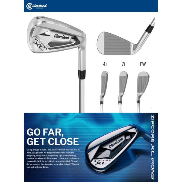 レフティモデル Cleveland Golf ZipCore XL Iron クリーブランドゴルフ