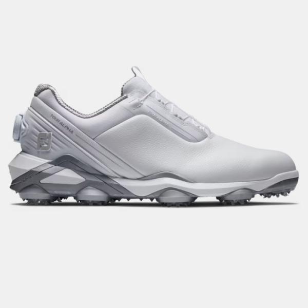 FootJoy Tour Alpha Boa Golf Shoes White/Gray フットジョイ ツアー アルファ ボア ゴルフ シューズ 55544