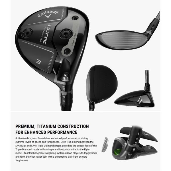 レフティモデル Callaway Elyte Ti Fairway Wood キャロウェイ