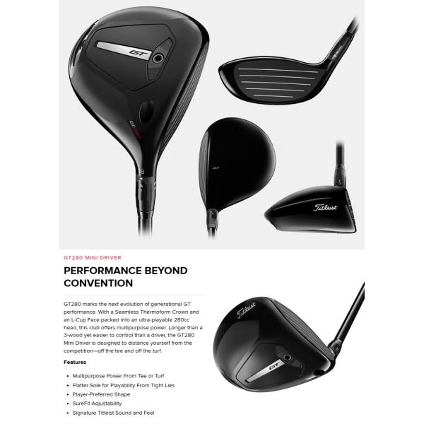 レフティモデル) Titleist GT280 Mini Driver タイトリスト