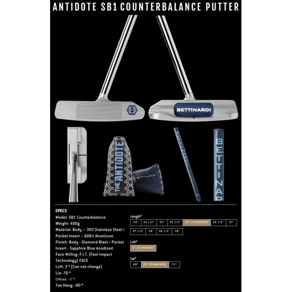 ベティナルディ ANTIDOTE SB2 カウンターバランスパター 38インチ
