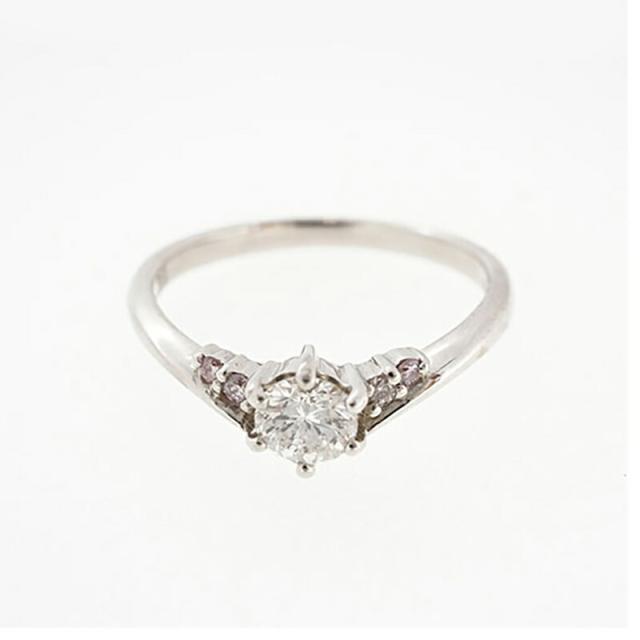 jt075】 リング Pt900 プラチナ ダイヤモンド 0.31ct/0.04ct 10.5号 未 