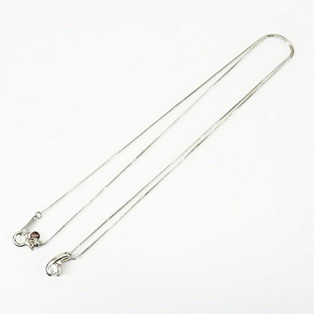 【jt093】 ネックレス Pt850 プラチナ ピンクダイヤモンド 0.216ct/0.01ct 未使用【中古】レディース_2