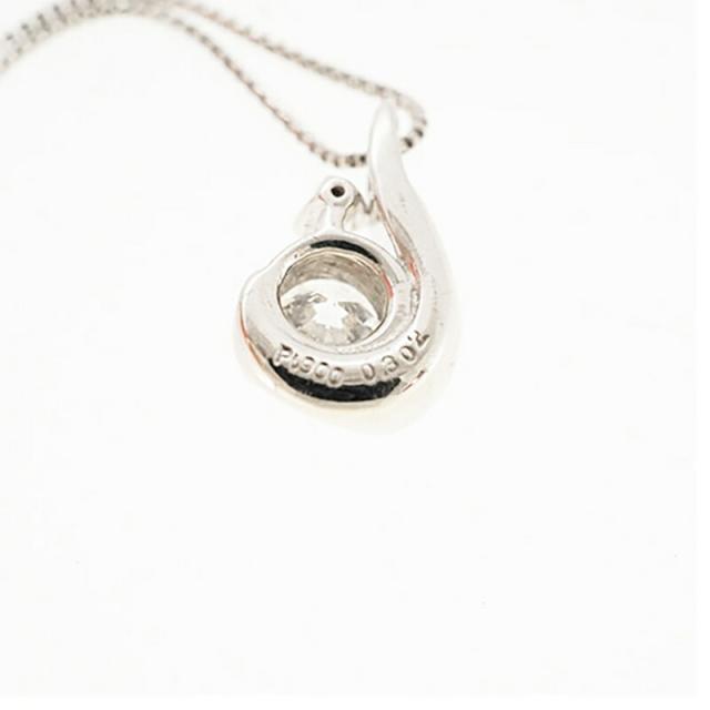 【jt095】 ネックレス Pt850 プラチナ Pt900 プラチナ ダイヤモンド 0.302ct/0.01ct 未使用【中古】レディース_4